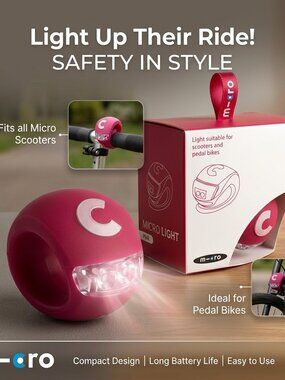 Micro Scooter Light With a Flexible Silicon Body ans a Prominent C